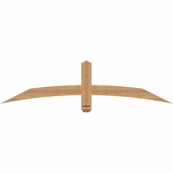Ekena Millwork Bellingham Timber Gable Bracket, Western Red Cedar, 60"W x 15"H x 1 1/2"D x 3 1/2"F, 6/12 Pitch GBW060X15X0204BEL00SWR - main